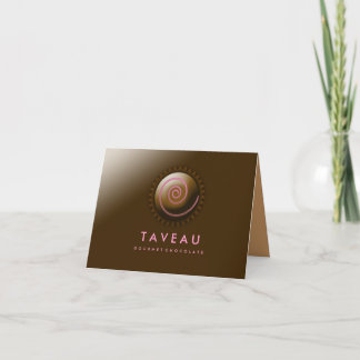 Cartão De Agradecimento chocolate do gourmet 311-Upscale