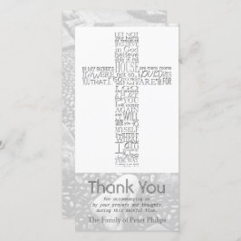 Cartão De Agradecimento Christian Cross John 14 Simpatia Obrigado 3