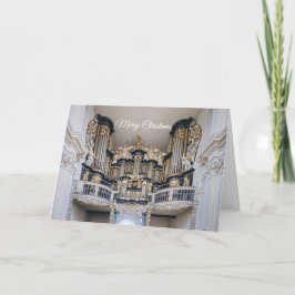 Cartão De Agradecimento Christmas card of a baroque organ in Germany