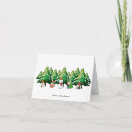 Cartão De Agradecimento Christmas Gnome Card