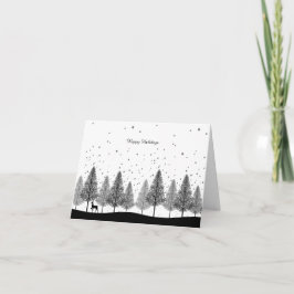 Cartão De Agradecimento Christmas silent night card