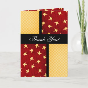 Cartão De Agradecimento Christmas Thank You Card: Funky Chic Collection