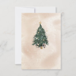 Cartão De Agradecimento Christmas Tree Luxury Greeting Card