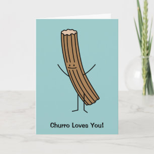 Cartão De Agradecimento Churro Loves You!