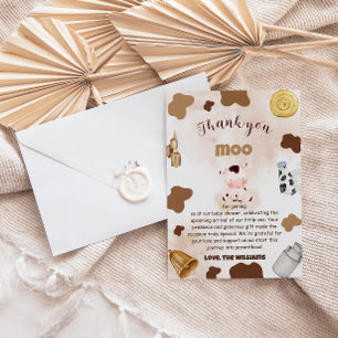Cartão De Agradecimento Chuva Boho Rústica Baby Shower