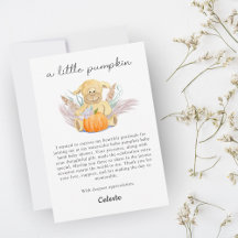 Chuva de Bebê em Aquarela Boho Little Lamb Pumpkin