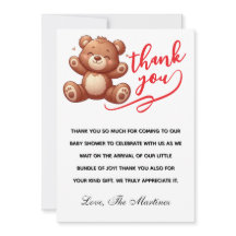 Chuva de Bebê Menino Urso Cubano Rústico Obrigado