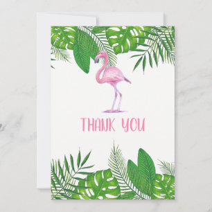 Cartão De Agradecimento Chuva de Bênçãos Tropical de Aquarela para Bebê Fl