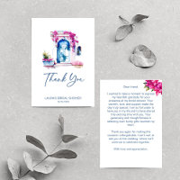 Chuva de casamento com tema mediterrâneo bougainvi
