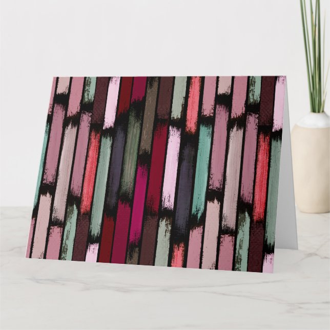 Cartão De Agradecimento Chuva de cores 3 (Frente)