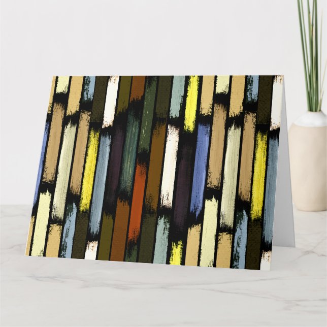 Cartão De Agradecimento Chuva de cores 4 (Frente)