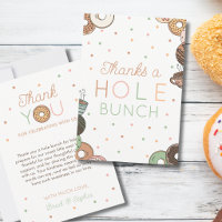 Chuva de Donuts no Chá de Bebê Obrigado por Tudo
