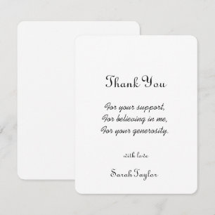 Cartão De Agradecimento Chuva de Noiva Casamento Escrita Simples Moderna