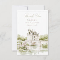 Chuva de Noiva Elegante Castelo Romance Francês