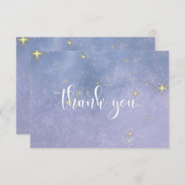Cartão De Agradecimento Chuva de presentes de noiva Escrito nas Estrelas