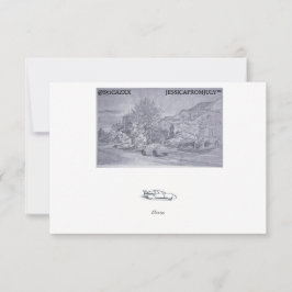 Cartão De Agradecimento Chuva na estrada