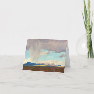 Cartão De Agradecimento Chuva para o Golfo por Maynard Dixon