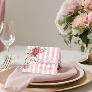 Cartão De Agradecimento Chuveiro de noiva laço rosa Love Shack Fiancé