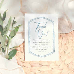 Cartão De Agradecimento Ciao Bella Azulejos Italianos Caprichosos Chás de 