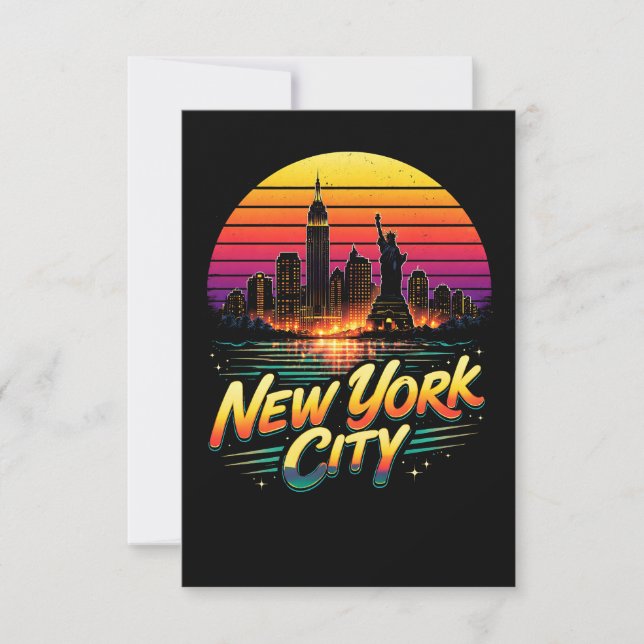 Cartão De Agradecimento Cidade de Nova York (Frente)