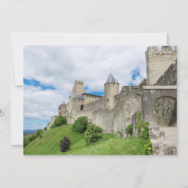 Cartão De Agradecimento Cidade Fortificada de Carcassonne (Frente)