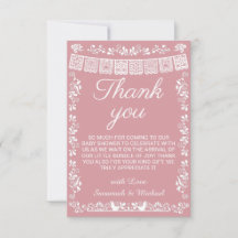 Cielito Lindo Blush Pink Papel Picado Baby Shower