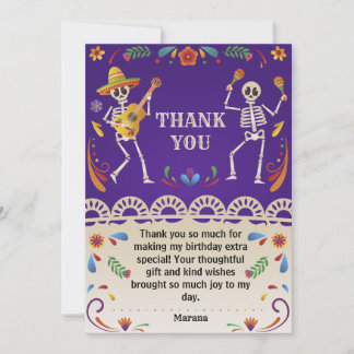 Cartão De Agradecimento Cinco de Mayo, aniversário da Fiesta Mexicana
