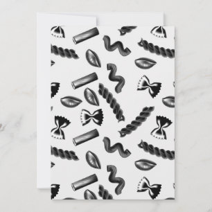 Cartão De Agradecimento Cinza da Diversidade de Massas Comidas Itália