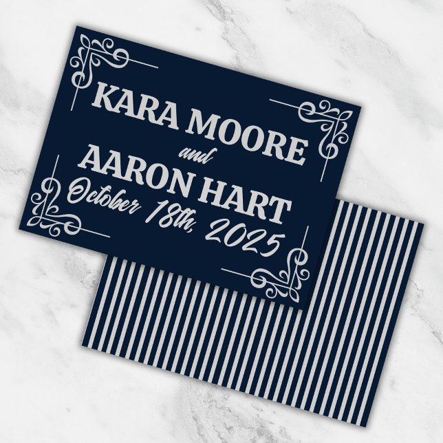 Cartão De Agradecimento Cinza na Tabula Azul Edwardian (Criador carregado)