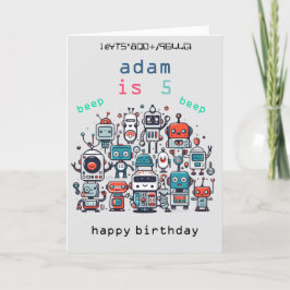 Cartão De Agradecimento cinza vintage retro sci fi Robot Birthday Cards