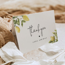 Cartão de agradecimento CITRON Limão Cítrico