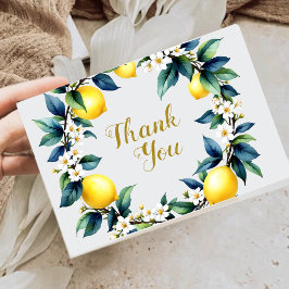 Cartão De Agradecimento Citrus Amalfi Italian Ciao Baby Wreath Thank You