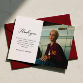 Cartão De Agradecimento Class of 2026 Graduation Thank You Card