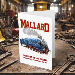 Cartão De Agradecimento Classe A4 Mallard - Locomotiva a vapor mais rápida