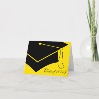 Cartão De Agradecimento classe de boné de formatura 2013