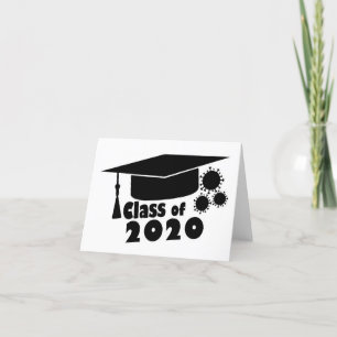 Cartão De Agradecimento Classe de Chapéu de Graduação 2020