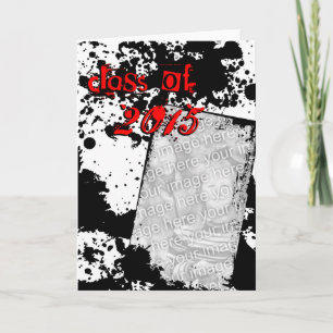 Cartão De Agradecimento classe de formando de Grunge de 2015