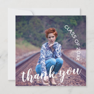 Cartão De Agradecimento Classe de Graduação de Fotos 2025 Obrigado