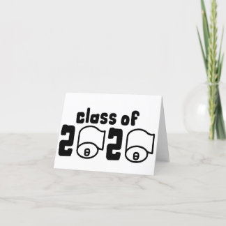 Cartão De Agradecimento Classe de papel higiênico 2020