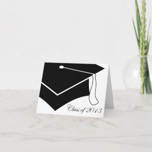 Cartão De Agradecimento classe do boné de formatura 2013