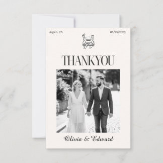 Cartão de Agradecimento Clássico