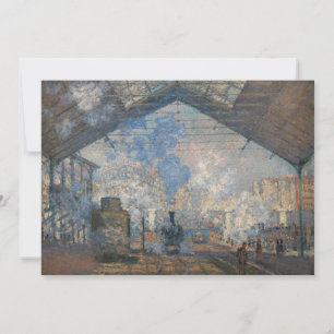 Cartão De Agradecimento Claude Monet - A Estação Saint-Lazare