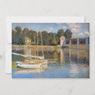 Cartão De Agradecimento Claude Monet - A Ponte de Argenteuil