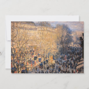 Cartão De Agradecimento Claude Monet - Boulevard des Capucines em Paris