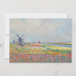 Cartão De Agradecimento Claude Monet - Campos Tulip perto de Haia