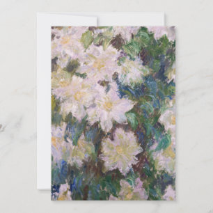 Cartão De Agradecimento Claude Monet - Clematite Branca