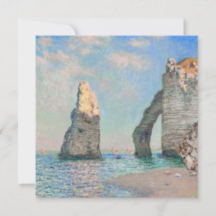 Cartão De Agradecimento Claude Monet - Falésias em Etretat