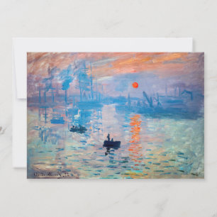 Cartão De Agradecimento Claude Monet - Impressão, Nascer do Sol