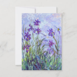 Cartão De Agradecimento Claude Monet - Íris Lilases / Iris Mauves