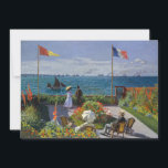 Cartão De Agradecimento Claude Monet - Jardim de Sainte-Adresse<br><div class="desc">Jardim de Sainte-Adresse/Terrace em Sainte-Adresse - Claude Monet,  Oil on Canvas,  1867</div>